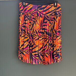 Lane Bryant Plus Size 14/16 Tropical Pattern Summer Skirt